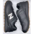 thumbnail image 1 of New Balance Mens 574 Leather Black Gum Metal ML574LEB Size 10.5 D NWOB Lifestyle, 1 of 5