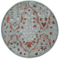 thumbnail image 4 of SAFAVIEH Wyndham Thurstan Floral Geometric Wool Area Rug, Blue/Rust, 2'6" x 4', 4 of 10