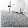 thumbnail image 2 of SAFAVIEH August Sophia Solid Shag Area Rug, Silver, 4' x 4' Square, 2 of 7
