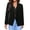 Black, variant on Vedolay Casual Tops for Women Womens Lapel Collar Single Long Sleeve Crop Top Blazer Jacket,Red M