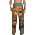 thumbnail image 6 of Cauagu Strong Kitten Lifting Weights Mens Pajama Pants Sleep & Lounge Pants,PJ Bottoms with Pockets-, 6 of 7