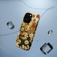 thumbnail image 5 of DistinctInk Tough Case for Apple iPhone 14 Pro MAX (6.7" Screen), Compatible with MagSafe Charging - "Dancing Smiley Daisies: A Floral Delight", 5 of 6