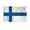 4x6 ft Nylon Flag, variant on AGAS Finland Flag 4x6 inch - 11" Plastic Pole 100% Polyester Stitched Edges Finnish National Mini Flag on a Stick