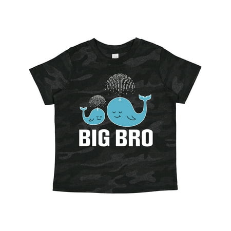 

Inktastic Big Bro Boys Brother Announcement Whale Boys or Girls Toddler T-Shirt