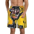 thumbnail image 2 of Jean Michel Basquiat Mens Swim Trunks Quick Dry Board Shorts with Mesh Lining, Breathable Fit Beach Shorts Swimwear Bathing Suits, 2 of 5