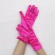 thumbnail image 1 of Nvzi Guantes cortos de satén Guantes de fiesta de boda Guantes hasta la muñeca Guantes de vestir Guantes de ópera - Rosa oscuro, 1 of 4