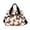 Orange-black Butterfly, variant on Insulated Crossbody Lunch Bag 10L Lunch Tote with Adjustable Shoulder Strap for Work Office Picnic Little Butterfly and Rose