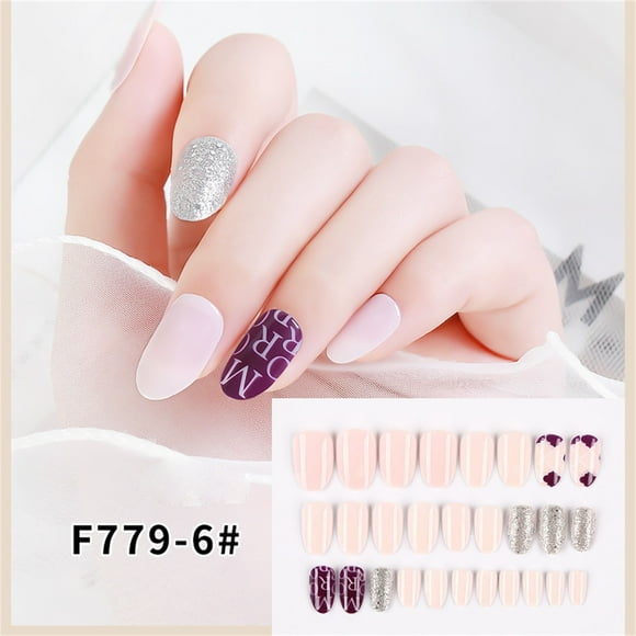 Xihbxyly le Nouveau Patch d'Usure pour Faux Ongles Portable en Forme de Pointe Longue Détachable Réutilisable Offres des Fêtes