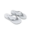 thumbnail image 4 of Michael Kors Bedford Glam Flip Flop, Silver/White, 7M, 4 of 4