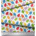 thumbnail image 3 of Soimoi Moss Georgette Fabric Egg Easter Fabric Prints by Yard 42 Inch Wide, 3 of 3
