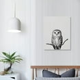 thumbnail image 3 of COMIO Owl Canvas Wall Art for Nursery Wild Animal Poster Black and White Owl Picture Funny Animal Canvas Prints Birds Black and White Wild Animal Wall Art Cute Owl Painting Bird Artwork, 3 of 4