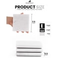 thumbnail image 2 of Radicaln White Marble Coasters Set of 6 Handmade 3.5 inch Square Coasters for Drinks, Elegant Stone Coasters for Home, Office & Kitchen Décor, 2 of 6