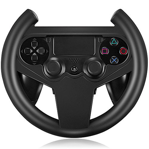 video game with steering wheel