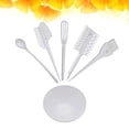 thumbnail image 2 of 6Pcs Assorted Hairdressing Tools Mixing Bowl Hair Combs Brushes Mixer Kit Hair Dyeing Tool Set (White), 2 of 8