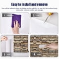 thumbnail image 1 of Innens PVC Brick Wall Paper Peeling And Paste Waterproof, Brick Wall Contact Paper Self-adhesive Removable Decorative Imitation Brick Wallpaper 1.47 * 9.84in, 1 of 24
