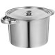 thumbnail image 1 of Olla de acero inoxidable para sopa, olla para cocinar, olla para cocinar, olla para almacenar aceite, 1 of 4