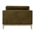 thumbnail image 5 of Pemberly Row 43" Olive Green Velvet Oak Sofa Chair With Bolsters, 5 of 7