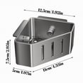 thumbnail image 3 of Sponge Holder for Kitchen Sink,2026 Sink Caddy Organizer with Suction Cups,Rustproof Kitchen Storage Rack for Sponge,Soap,Stopper,Brush (1, Triangle), 3 of 9