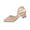 Beige, variant on Womens Flats Shoes Solid Color Toe Open Toe Elastic