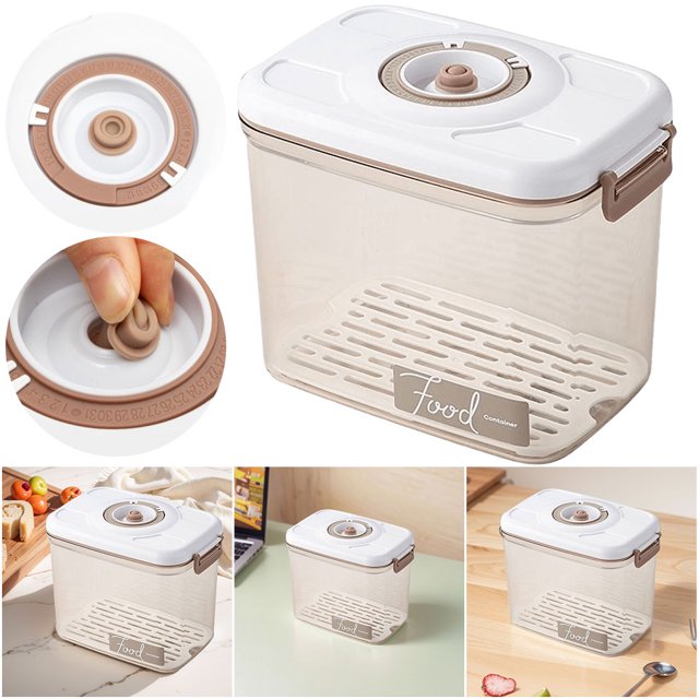 Caja Almacenamiento Refrigerador Conservación Alimentos Contenedor Fresco Hermético