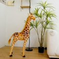 thumbnail image 3 of Huge Standing Giraffe Dog Cat Horse Sika Deer Tiger Toys Cute Animal Soft Simulation Doll Birthday Gift Kids Toy Bedroom Decor, 3 of 5