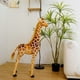 thumbnail image 3 of Huge Standing Giraffe Dog Cat Horse Sika Deer Tiger Toys Cute Animal Soft Simulation Doll Birthday Gift Kids Toy Bedroom Decor, 3 of 5