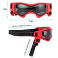 thumbnail image 3 of Spencer Dog Goggles UV Protection Glasses for Small to Medium Breed Dog, Pet Dog Sunglasses Windproof Dustproof Snowproof Upgraded Puppy Glasses Adjustable Eyewear, 3 of 9