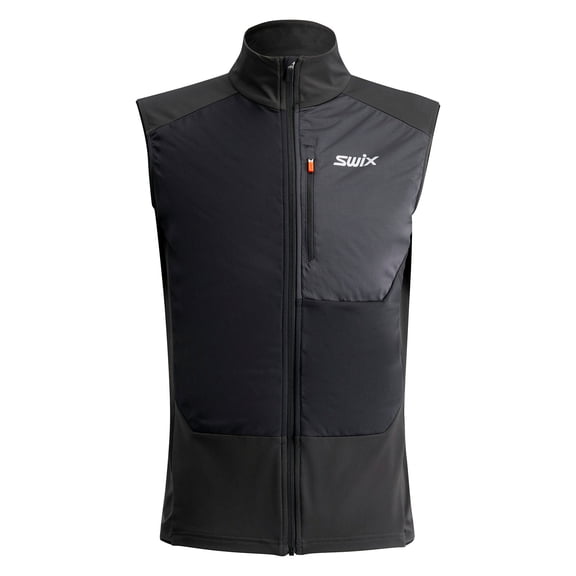 SWIX Men's Focus Vest, Color: Jet black, Size: S (10276-25-10120-S)