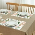 thumbnail image 3 of Pioneer Flower Floral Print Pattern Summer Placemats Table Placemats Set Of 4-Linen Kitchen Washable Placemats Table Mats 12x18 Inch Non-Slip Heat Resistant, 3 of 6