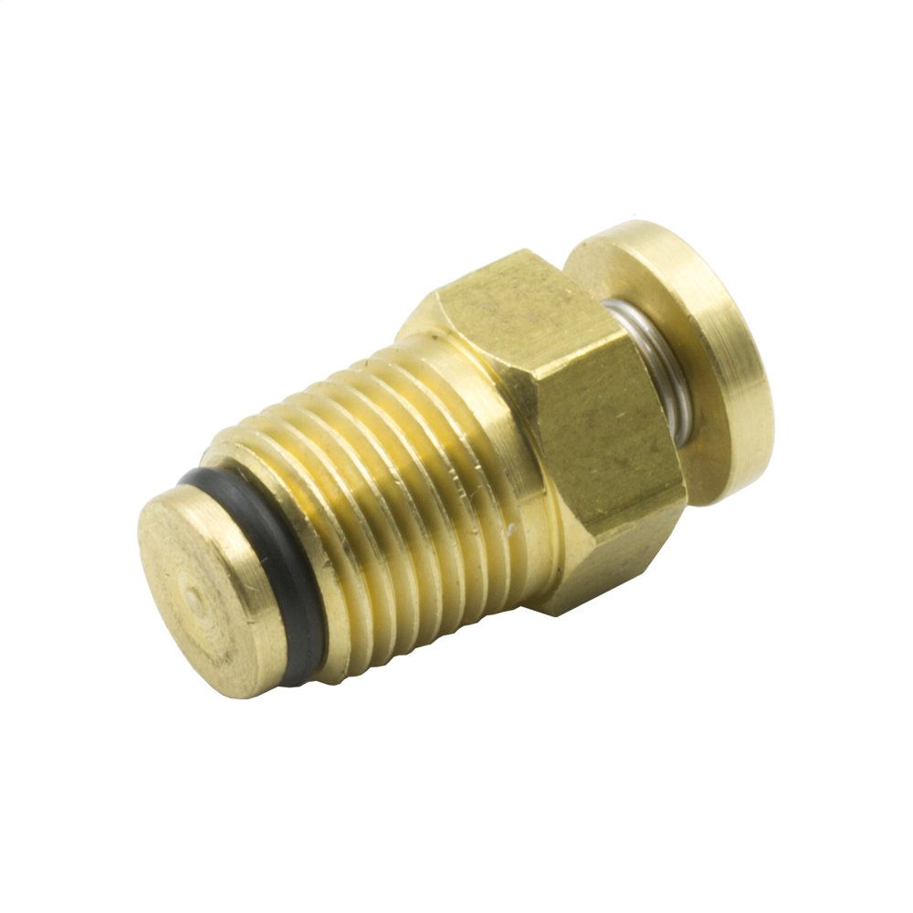 AutoMeter BV1 Push Button Pressure Release Bleed Valve; Brass Body