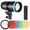 Black - EU Plug, variant on M Buder 50W Studio COB LED Video Light Dimmable Spotlight 5500K CRI90+ 1.2 lbs / 550g Portable Continuous Light w/ Filters US Plug