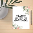 thumbnail image 2 of Koyal Wholesale Jumbo Sympathy Card with Envelope, Caring Thoughts Are With You, 8.5" x 11", 1-Pk, 2 of 5