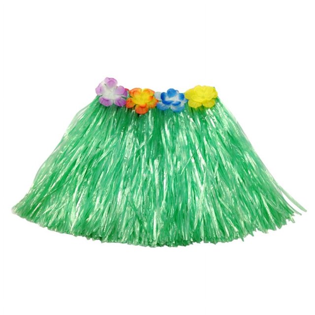 Falda de hierba para fiesta Kaifeng, 30-80 cm, para niños, adultos, vestido hawaiano, accesorios de disfraz, ropa de actuación elástica