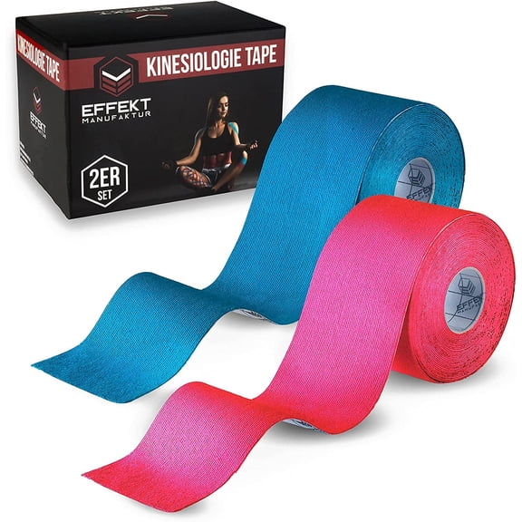 Effekt Manufaktur Kinesiology Tape Waterproof (16 ft x 2 in), 1 Roll - Elastic Physio Tape