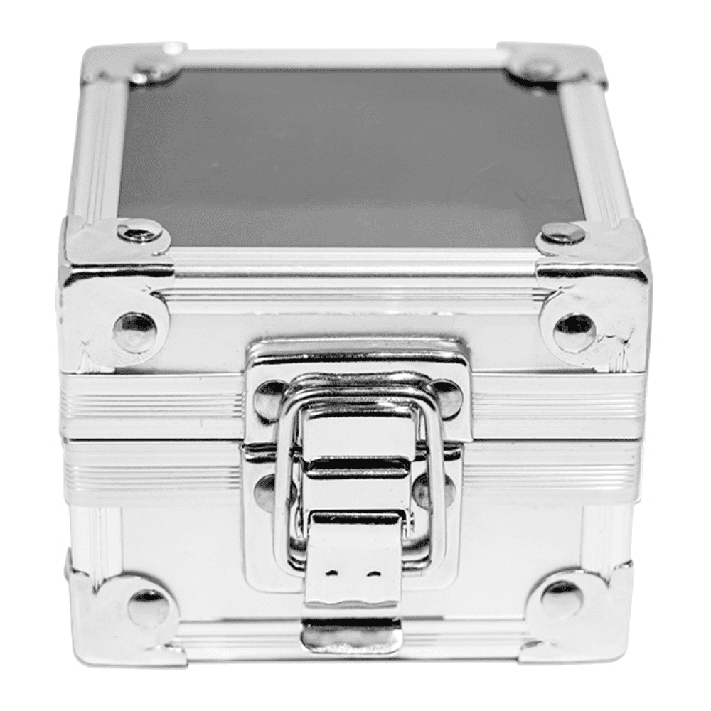 Aluminium Nail Drill Bit Holder Storage Box, Holes Nail Drill Grinding Bit Stand Display Case