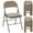 Khaki, variant on SUMELL Set of 2 Folding Chairs with Fabric Padded Cushion & Back, Stackable Portable for Home Office, Indoor Outdoor Use, Black