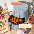 thumbnail image 4 of Beautiful 3 Qt Air Fryer with TurboCrisp Technology, EverGood Ceramic Nonstick Coating, Cornflower Blue by Drew Barrymore, 4 of 13