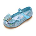 thumbnail image 1 of Zapatos de princesa de Disney para niñas, suela blanda, zapatos informales de cristal para niñas pequeñas, zapatos planos de cuero para espectáculos de baile, plantilla de 28 cm de 17,6 cm Gao Jinjia LED, 1 of 2