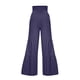 thumbnail image 4 of Pantalones de pierna ancha para mujer Moda Casual Cintura alta Cintura elástica Color sólido Volantes Pantalones largos Odeerbi  ODB-5, 4 of 5