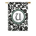 thumbnail image 6 of Breeze Decor 80075 Damask W Monogram 2-Sided Impression Garden Flag - 13 x 18.5 in., 6 of 7