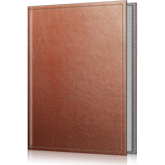 shiyou-Fintie Photo Album 4x6 Photos - 52 Photos Small Mini Capacity Premium Vegan Leather Cover Photo Album, Portable Wallet Photo Album for Family Wedding Boys Girls, Vintage Brown