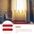 thumbnail image 3 of 12pcs Rose Design Shower Curtain Hooks Drapery Ring Hangers for Bathroom, 3 of 8