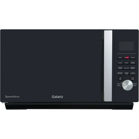Galanz 3-in-1 SpeedWave with TotalFry 360 Countertop Microwave, Includes Air Fryer & Convection Oven with Combi-Speed Cooking, 1.6 Cu.Ft/ 1000W, Black