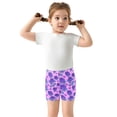 thumbnail image 5 of joogoo Rose Flower Purple Girls Lined Shorts Bike Dance Bottoms 5T, 5 of 7