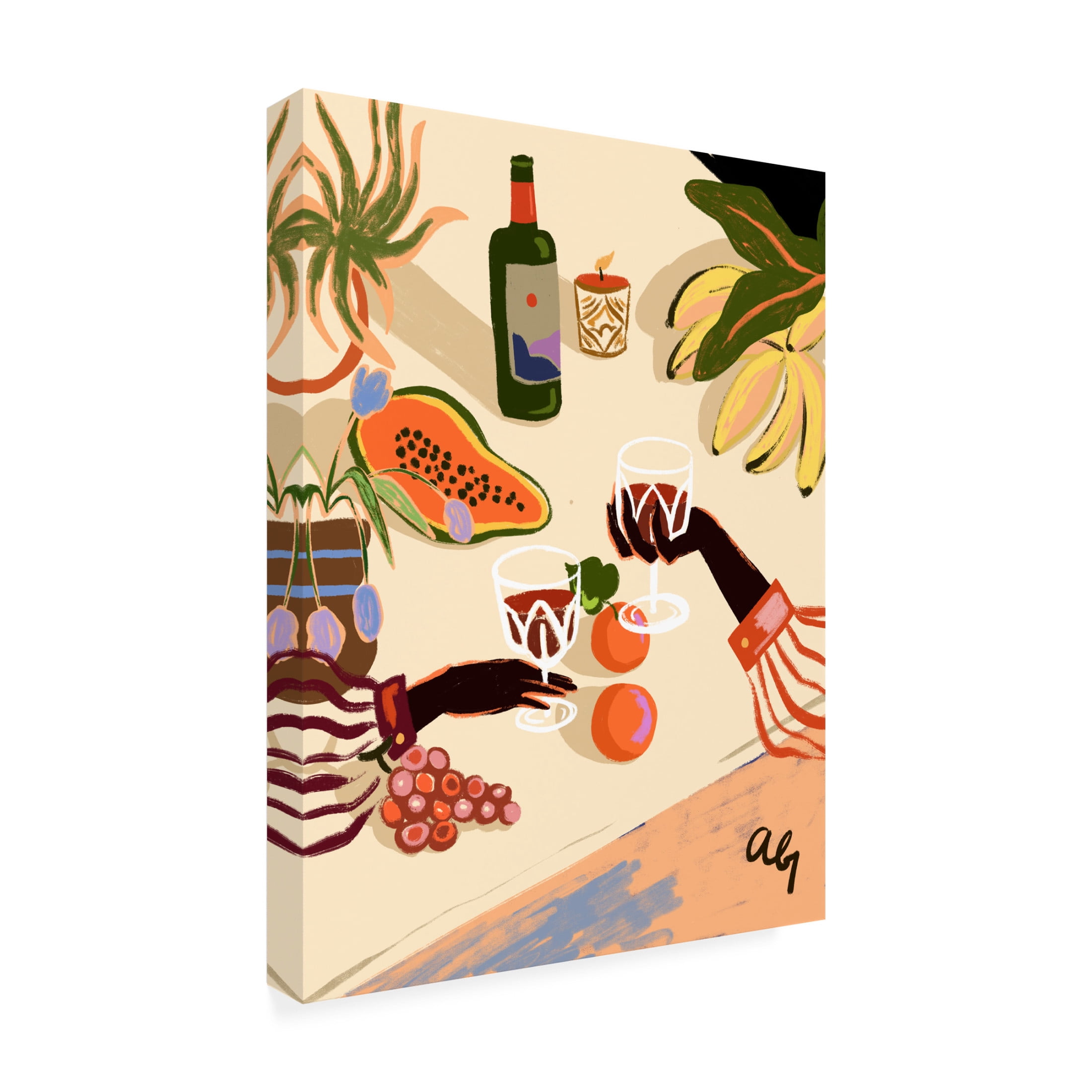 Trademark Fine Art Arty Guava  Cheers To You Canvas Wall Art