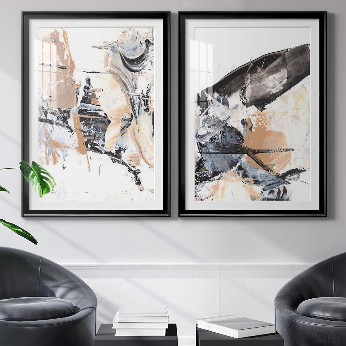 Wexford Home Ruckus III Premium Framed Print, 30.5" x 42.5" - Ready to Hang, Black (Set of 2)