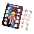 thumbnail image 5 of Learning Human Body Parts Body Puzzle for kids Learning Activities Wood Peg Puzzle Game for Kids for Birthday Gift C, 5 of 8