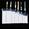 thumbnail image 4 of Estuche impermeable transparente suave de PVC para tarjetas de trabajo, credencial, tarjetero para estudiantes, cordón, 4 of 4