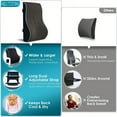 thumbnail image 3 of Eoumupi Memory Foam Ergonomic Backrest, Single Piece, Black, 1 Count, 3 of 7