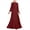 Wine, variant on Dresses for Women Muslim Festival Party Sun Dress Muslim Dress Spring Long Sleeve Oversize Gown